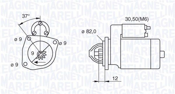 MAGNETI MARELLI Starter 063521092680